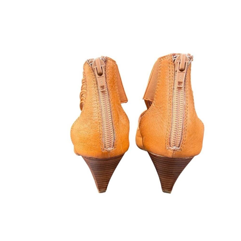 Miz Mooz Watson Strappy Open Toe Tan Leather Heel Women size 6.5 - Picture 5 of 6